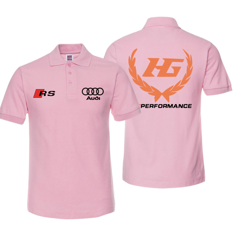 2022 Polo Audi HG Performance Homme Sans Repassage Coton Couleur Unie